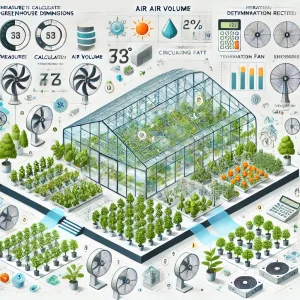 محاسبه تعداد فن سیرکوله در گلخانه