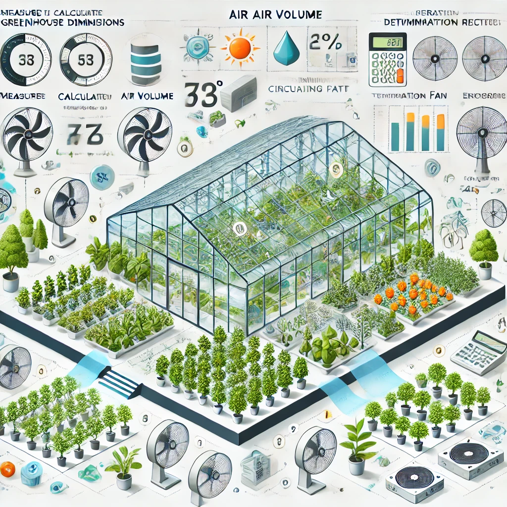 محاسبه تعداد فن سیرکوله در گلخانه