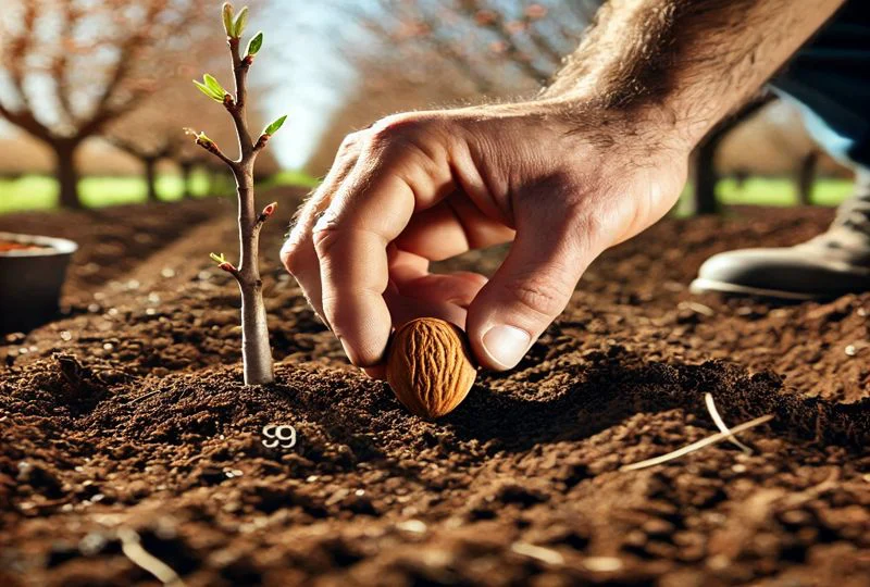 کاشت بادام درختی با پوست