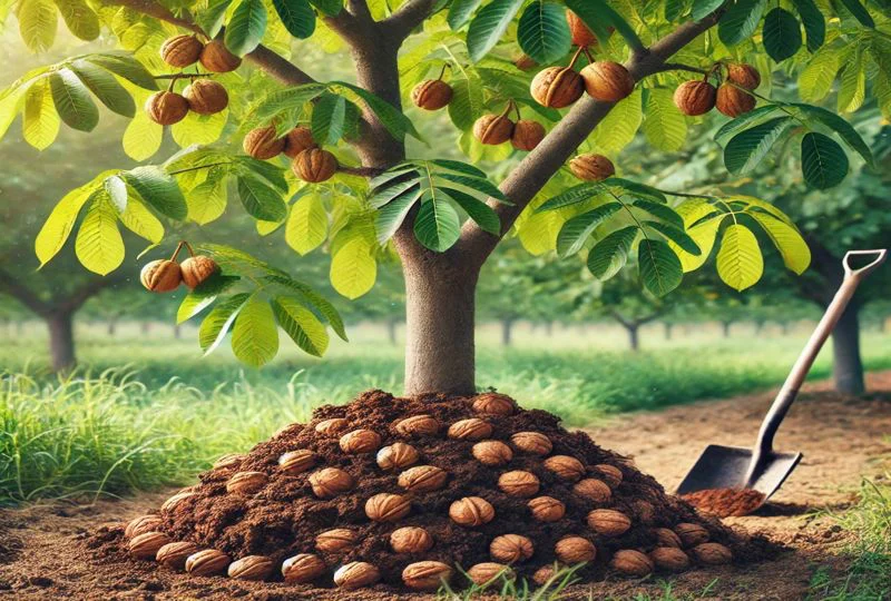 کود حیوانی درخت گردو