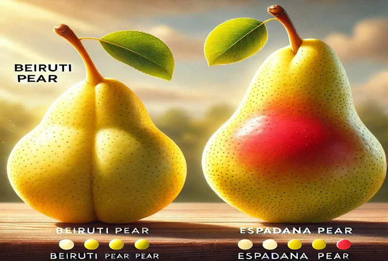 تفاوت گلابی بیروتی و اسپادانا