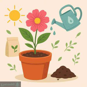 برای رشد گل چی خوبه