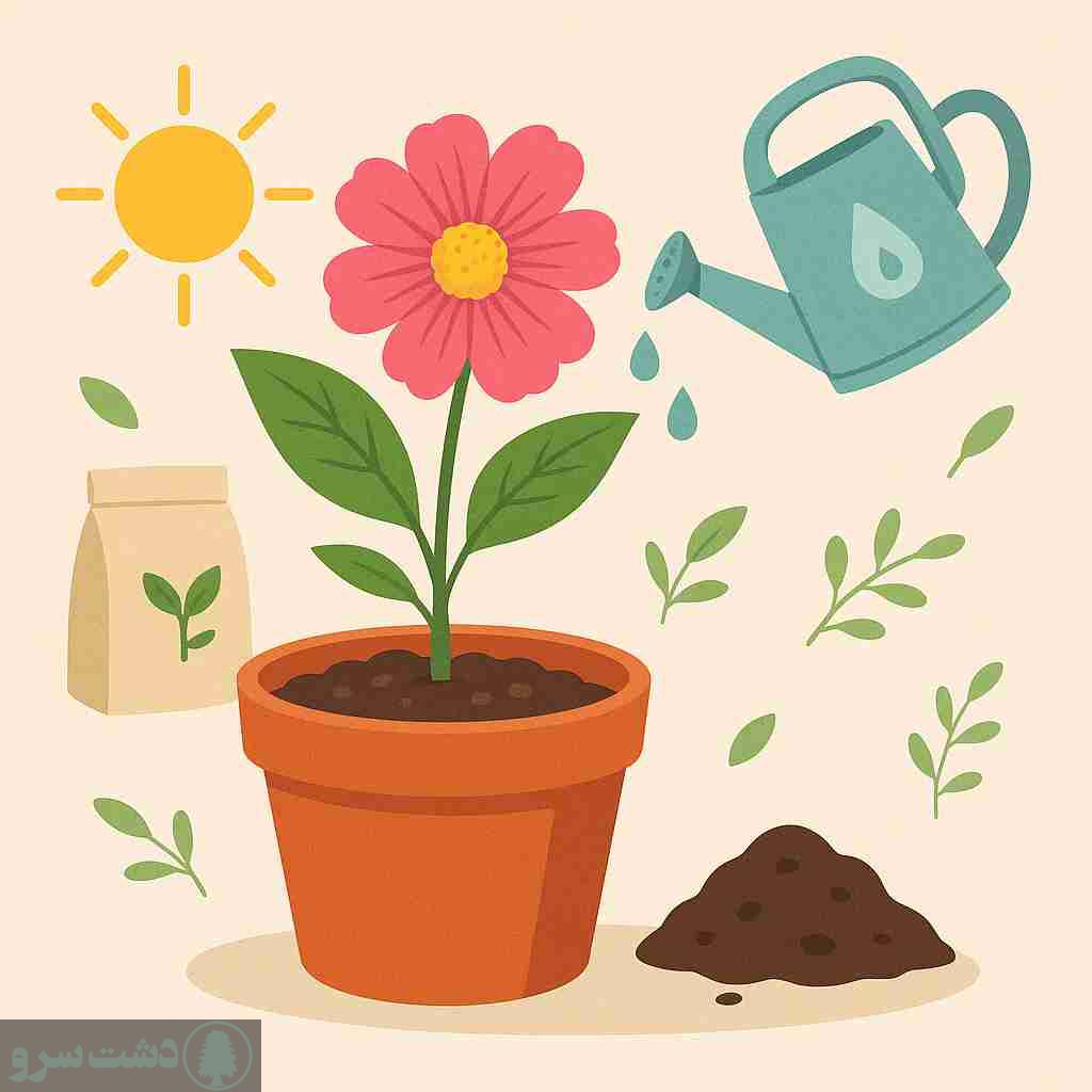 برای رشد گل چی خوبه