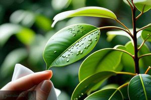 درمان چسبناک شدن برگ بنجامین