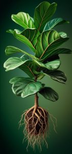 تکثیر برگ انجیری فر از طریق ریشه هوایی